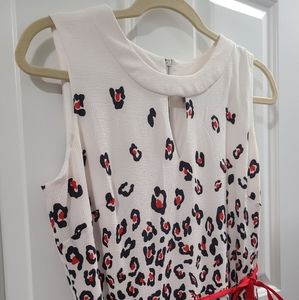 Danny and Nicole sz 12 dress white, red, black